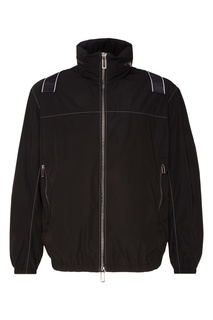 Черная куртка с контрастной отделкой Emporio Armani