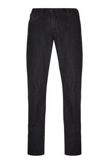 Черные джинсы с отворотами Emporio Armani