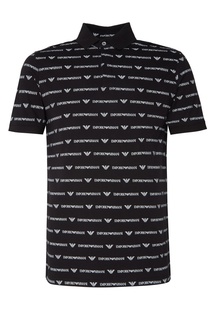 Поло с контрастной отделкой Emporio Armani