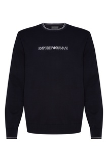 Джемпер с контрастной отделкой Emporio Armani