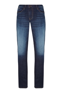 Фактурные синие джинсы Emporio Armani