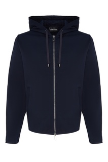 Худи из эластичного хлопка Emporio Armani