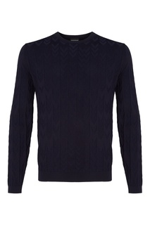 Темно-синий джемпер Emporio Armani