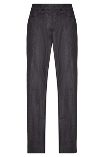 Джинсы из выбеленного денима Emporio Armani