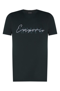 Футболка оттенка хаки Emporio Armani