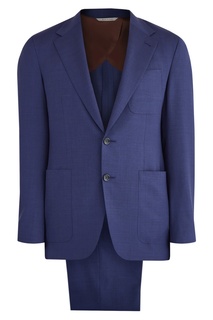 Синий брючный костюм Canali