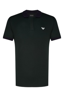 Поло оттенка хаки Emporio Armani