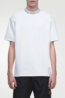 Белая футболка с логотипом Acne Studios