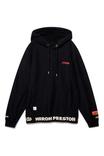 Черное худи с логотипом Heron Preston