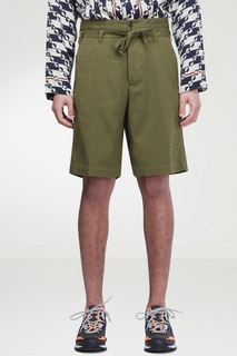Зеленые шорты с поясом Dries Van Noten