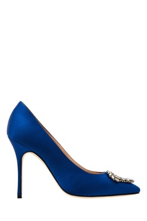 Синие туфли Okkava Manolo Blahnik