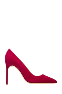 Розовые замшевые туфли BB Manolo Blahnik