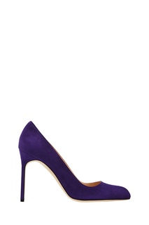 Фиолетовые замшевые туфли BBR Manolo Blahnik