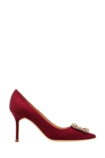 Бордовые туфли Hangisi Manolo Blahnik