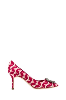 Туфли Hangisi с принтом Manolo Blahnik