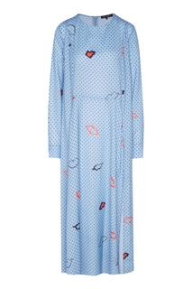 Голубое платье с длинными рукавами Terekhov Girl