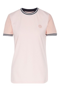 Розовая футболка с контрастной отделкой Acne Studios