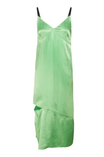 Зеленое платье на бретелях Mo&Co