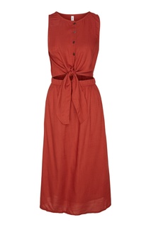 Красное платье из вискозы Rvca