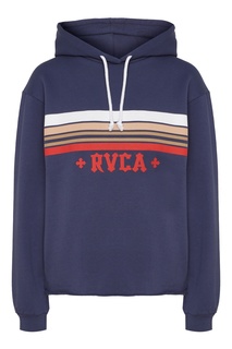 Синее худи полосками Rvca