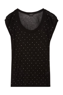 Черный топ с отделкой Isabel Marant