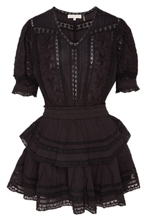 Мини-платье черного цвета Love Shack Fancy