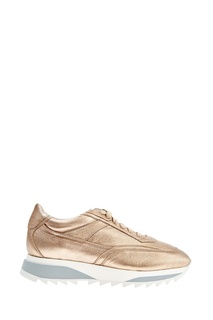Золотистые кроссовки Santoni