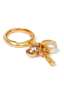 Позолоченное кольцо с подвесками Oscar de la Renta