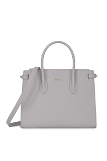 Светло-серая сумка Pin Furla
