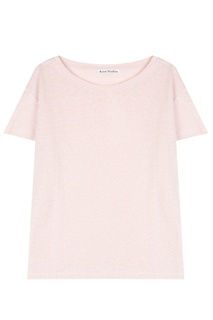 Фактурная розовая футболка Acne Studios