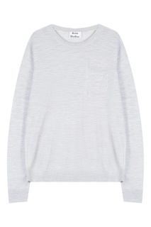 Серый меланжевый джемпер с карманом Acne Studios