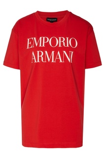 Футболка красного цвета Emporio Armani