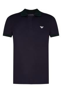 Поло с контрастной отделкой Emporio Armani