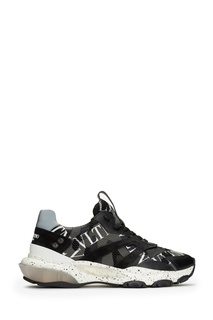 Черные кроссовки с логотипами Valentino