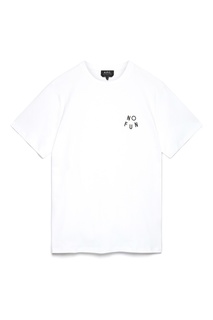 Белая футболка с контрастной отделкой A.P.C.