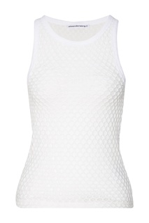 Белая сетчатая майка Alexanderwang.T