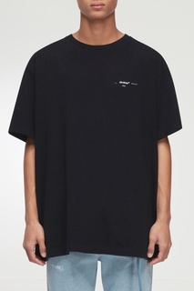Черная футболка Off White