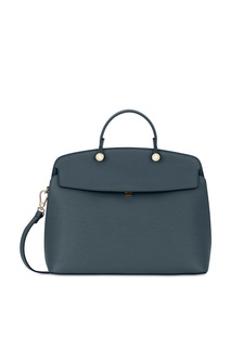 Зеленая кожаная сумка My Piper Furla