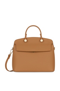 Бежевая кожаная сумка My Piper Furla