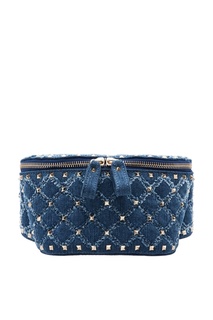 Джинсовая поясная сумка Valentino Garavani Rockstud