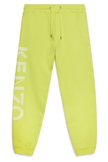 Брюки-джоггеры лимонного оттенка Kenzo