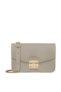 Бежевая сумка-кроссбоди Metropolis Furla