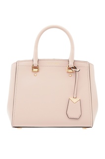 Пудровая кожаная сумка Benning Michael Michael Kors