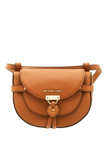 Кожаная поясная сумка коричневого цвета Michael Michael Kors