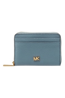 Голубой кошелек на молнии Michael Michael Kors