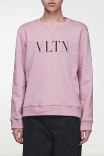 Розовый свитшот с логотипом Valentino