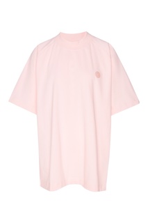 Розовая футболка из хлопка Acne Studios