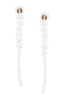 Серьги из прозрачных бусин Simone Rocha
