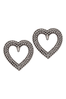Серьги Heart Strass Balenciaga