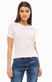 Розовая хлопковая футболка United Colors of Benetton